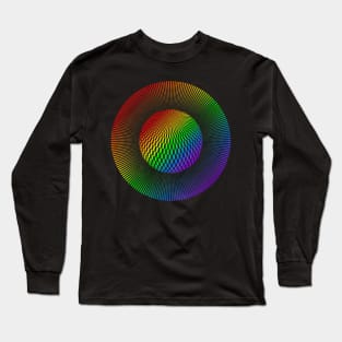 Circled Optical Illusion - #10 Long Sleeve T-Shirt